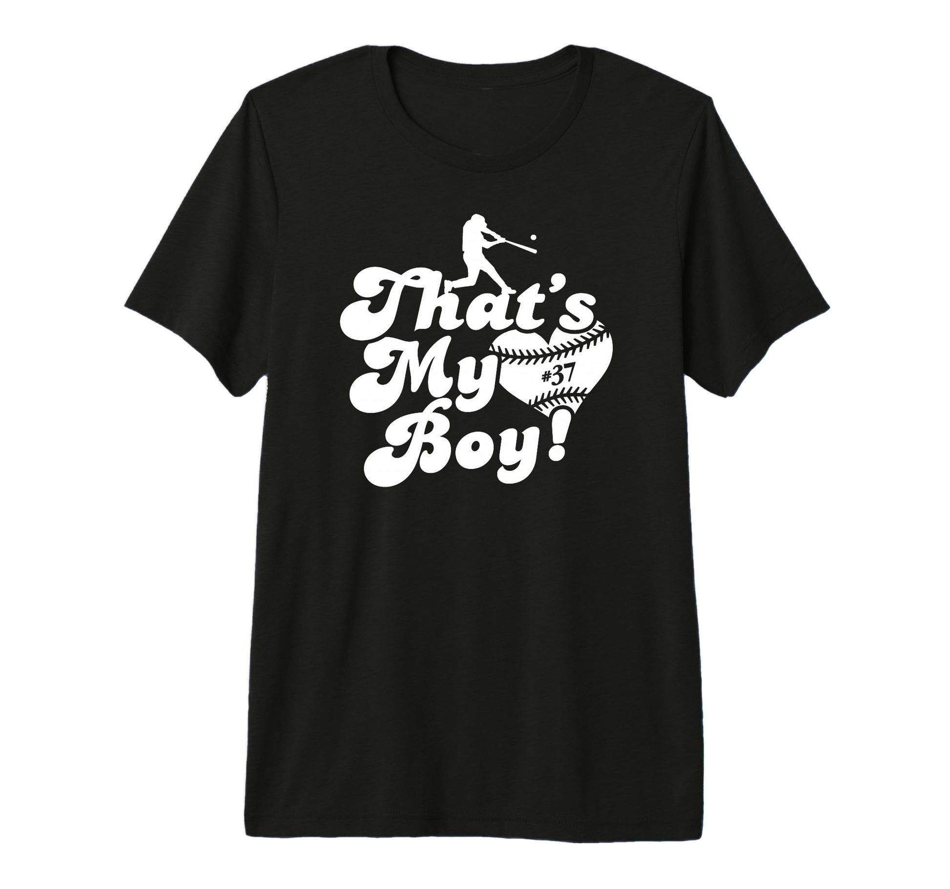 Custom Thats My 37 Jersey Baseball Mom T-Shirt - Minimalist Print Unisex - T-Shirt, Sweatshirt, Hoodie