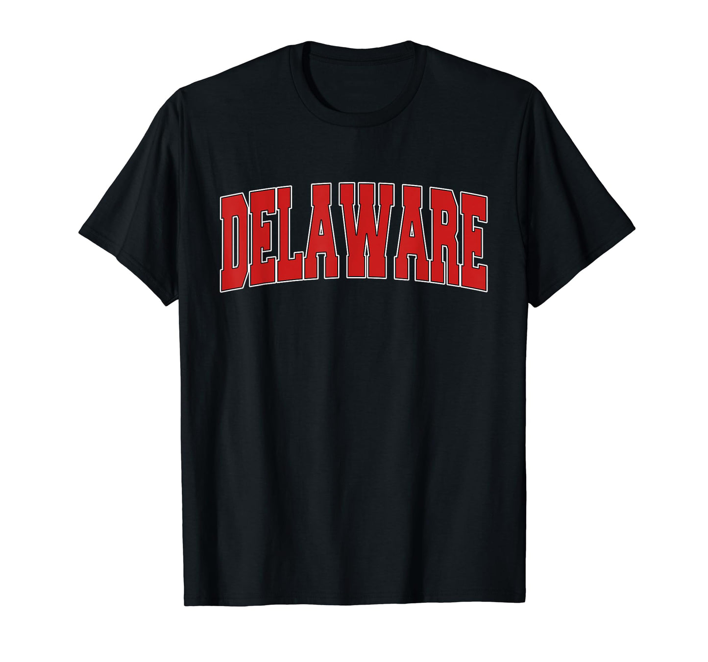 Delaware Usa State De Varsity Sports T-Shirt - Trendy Graphic for Adults - T-Shirt, Sweatshirt, Hoodie