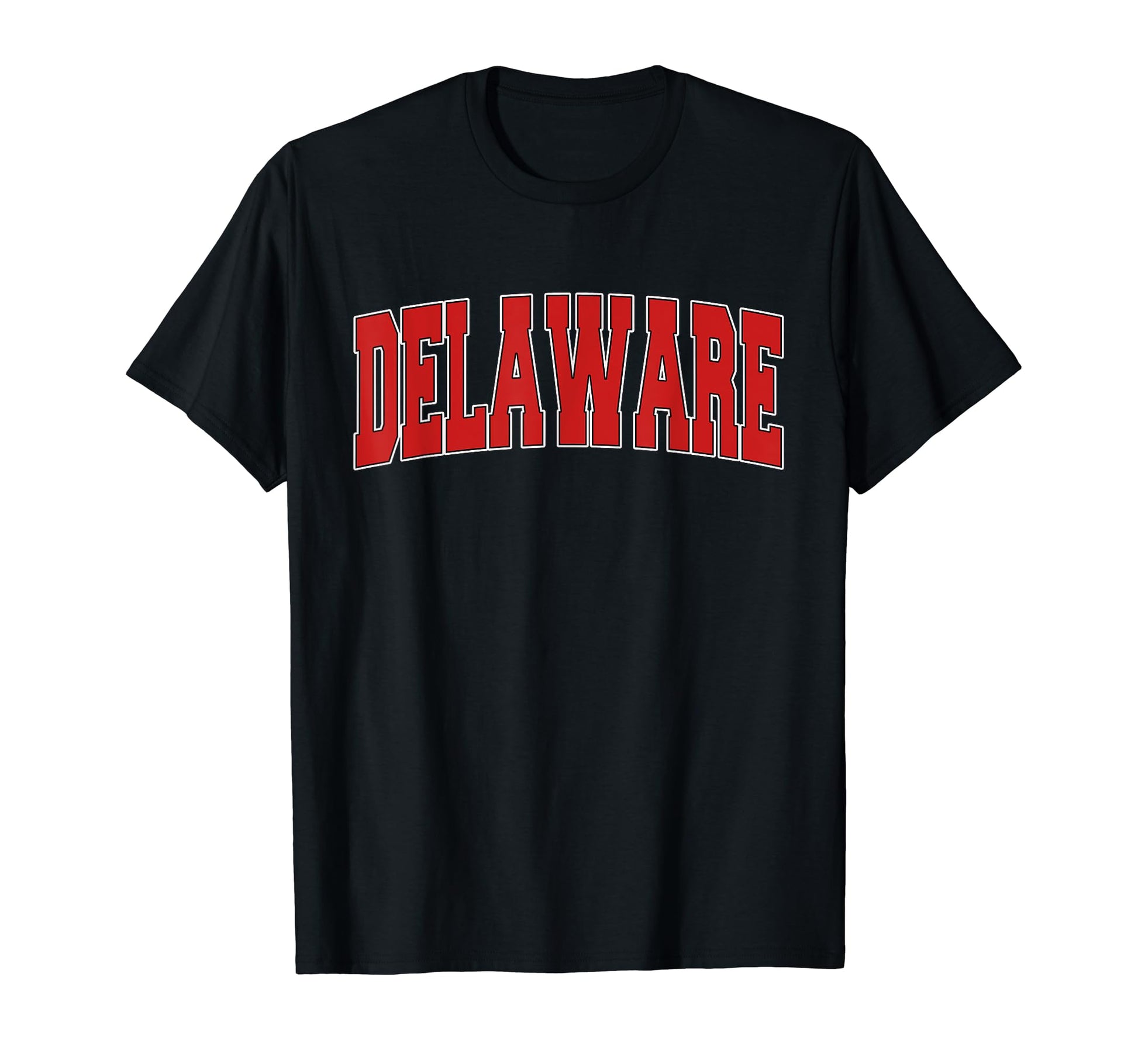 Delaware Usa State De Varsity Sports T-Shirt - Trendy Graphic for Adults - T-Shirt, Sweatshirt, Hoodie