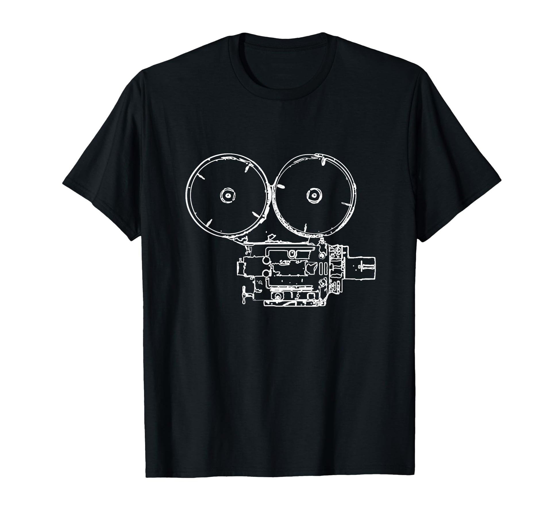 Cameraman Gift Old Movie Camera T-Shirt - Custom Art Print for Adults - T-Shirt, Sweatshirt, Hoodie