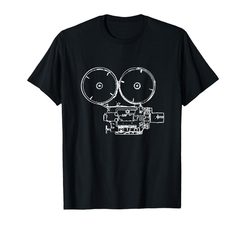 Cameraman Gift Old Movie Camera T-Shirt - Custom Art Print for Adults - T-Shirt, Sweatshirt, Hoodie