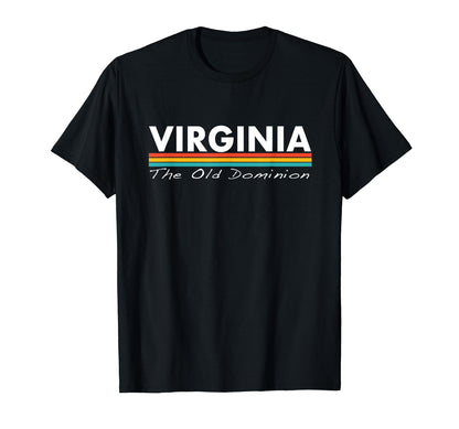 Virginia Stripes T-Shirt - Trendy Graphic for Adults - T-Shirt, Sweatshirt, Hoodie