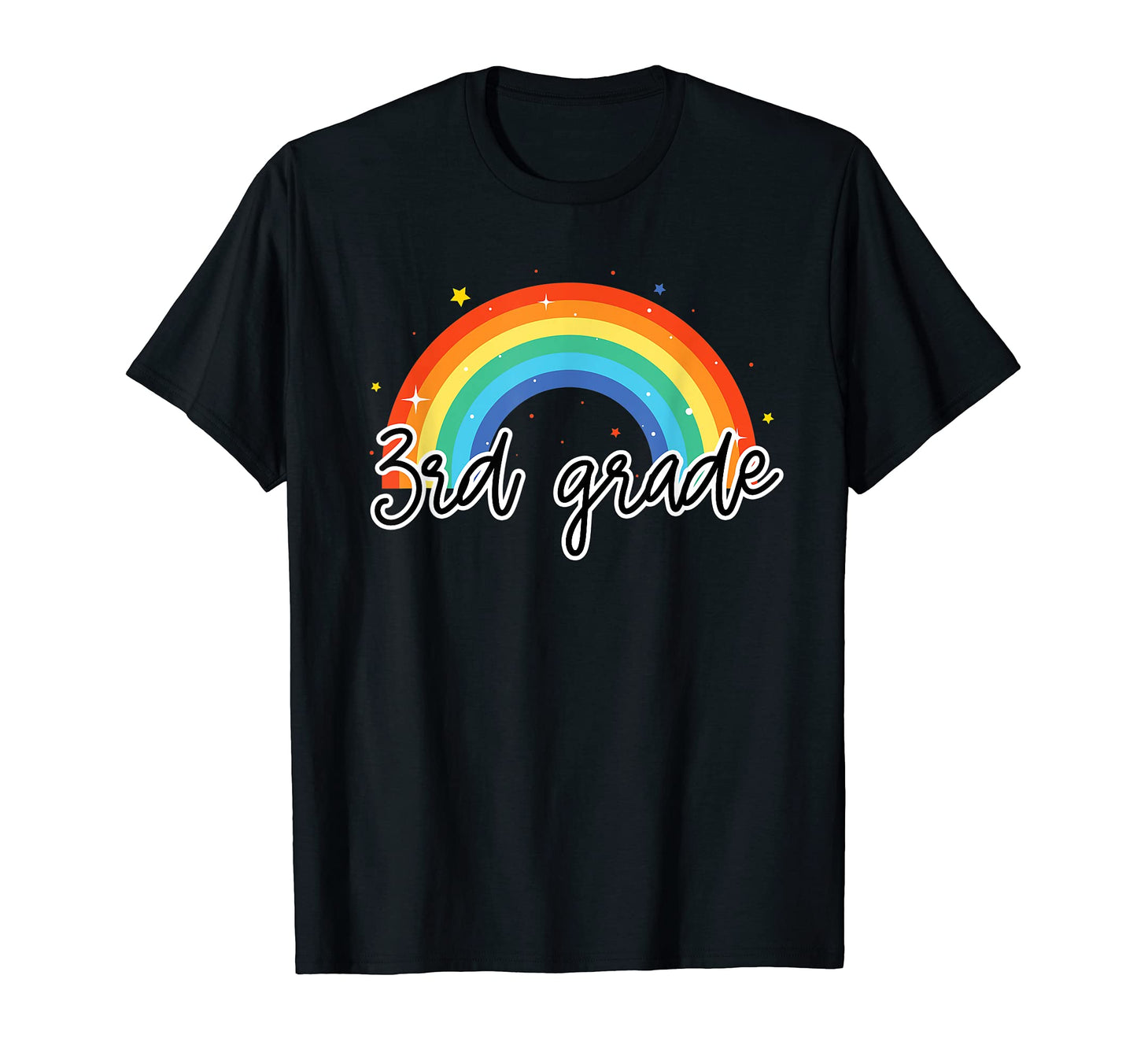 3Rd Grade Rainbow Colorful Third Year T-Shirt - Trendy Graphic Men Women - T-Shirt, Sweatshirt, Hoodie