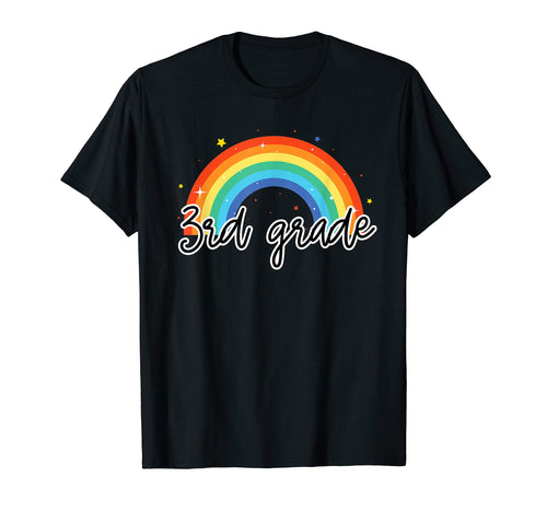 3Rd Grade Rainbow Colorful Third Year T-Shirt - Trendy Graphic Men Women - T-Shirt, Sweatshirt, Hoodie