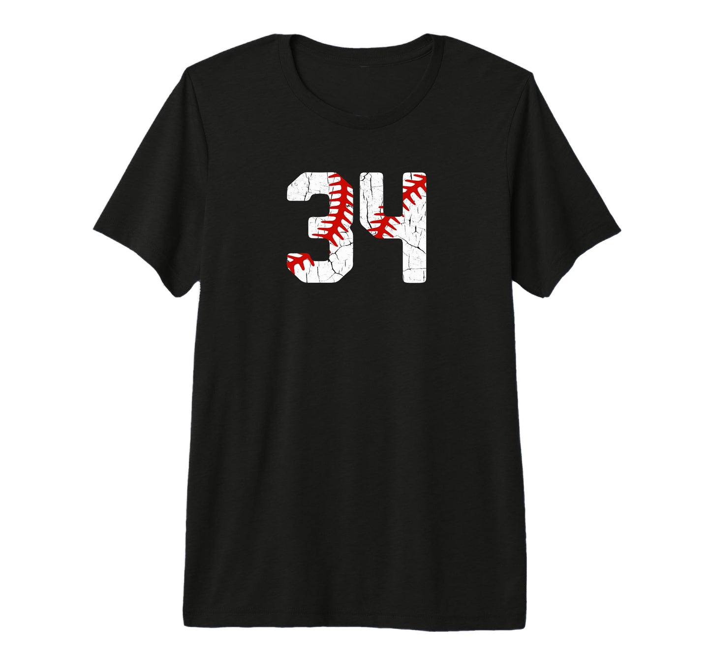 Baseball Player Jersey Number 34 34 T-Shirt - Graphic Print Men Women - T-Shirt, Sweatshirt, Hoodie