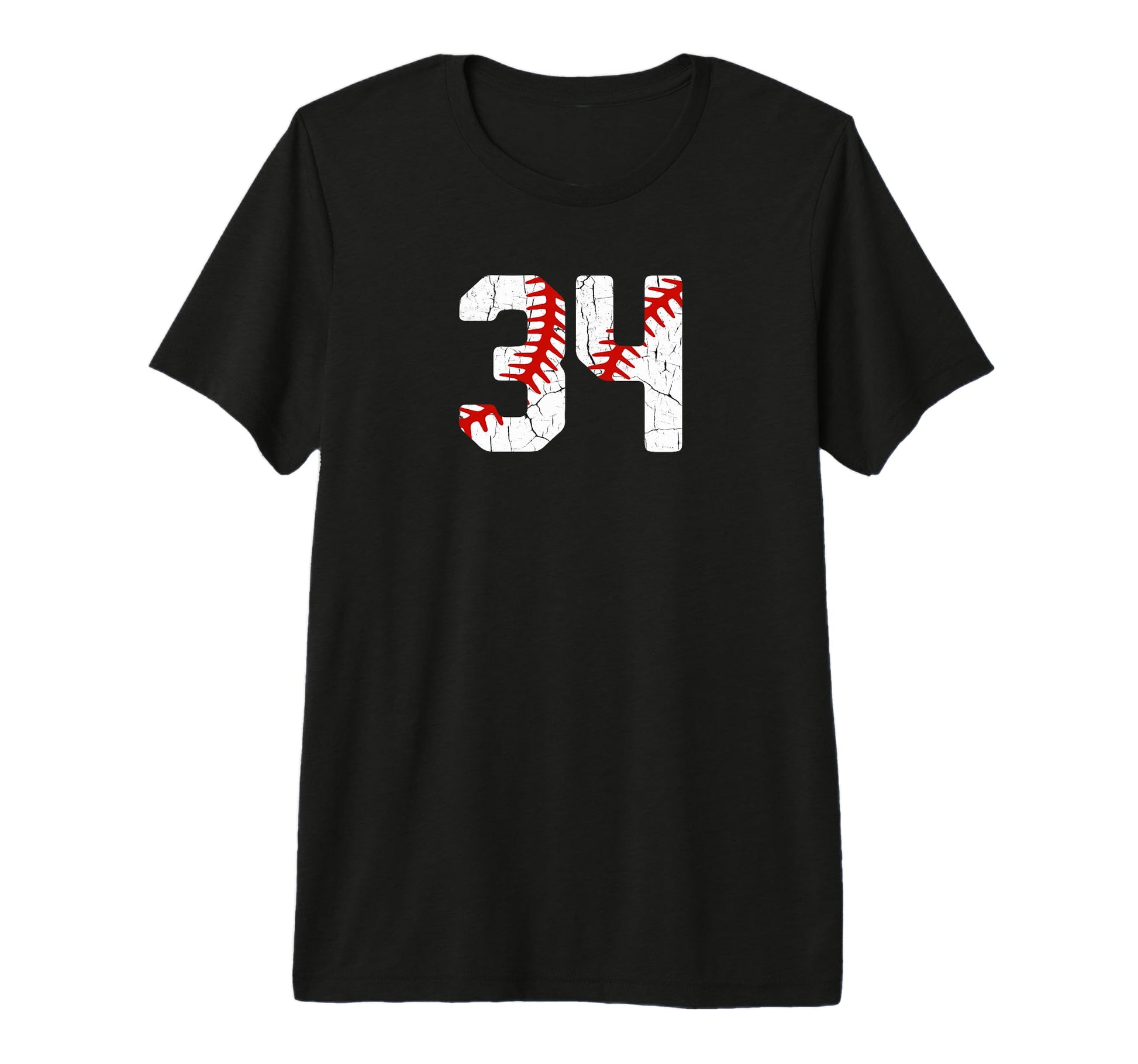 Baseball Player Jersey Number 34 34 T-Shirt - Graphic Print Men Women - T-Shirt, Sweatshirt, Hoodie