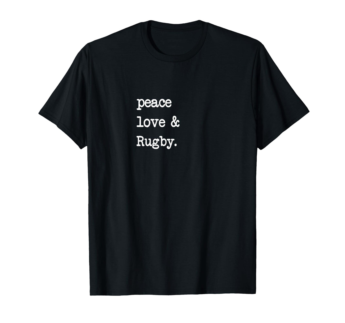 Peace Love Rugby Rugby T-Shirt - Novelty Apparel Men Women - T-Shirt, Sweatshirt, Hoodie