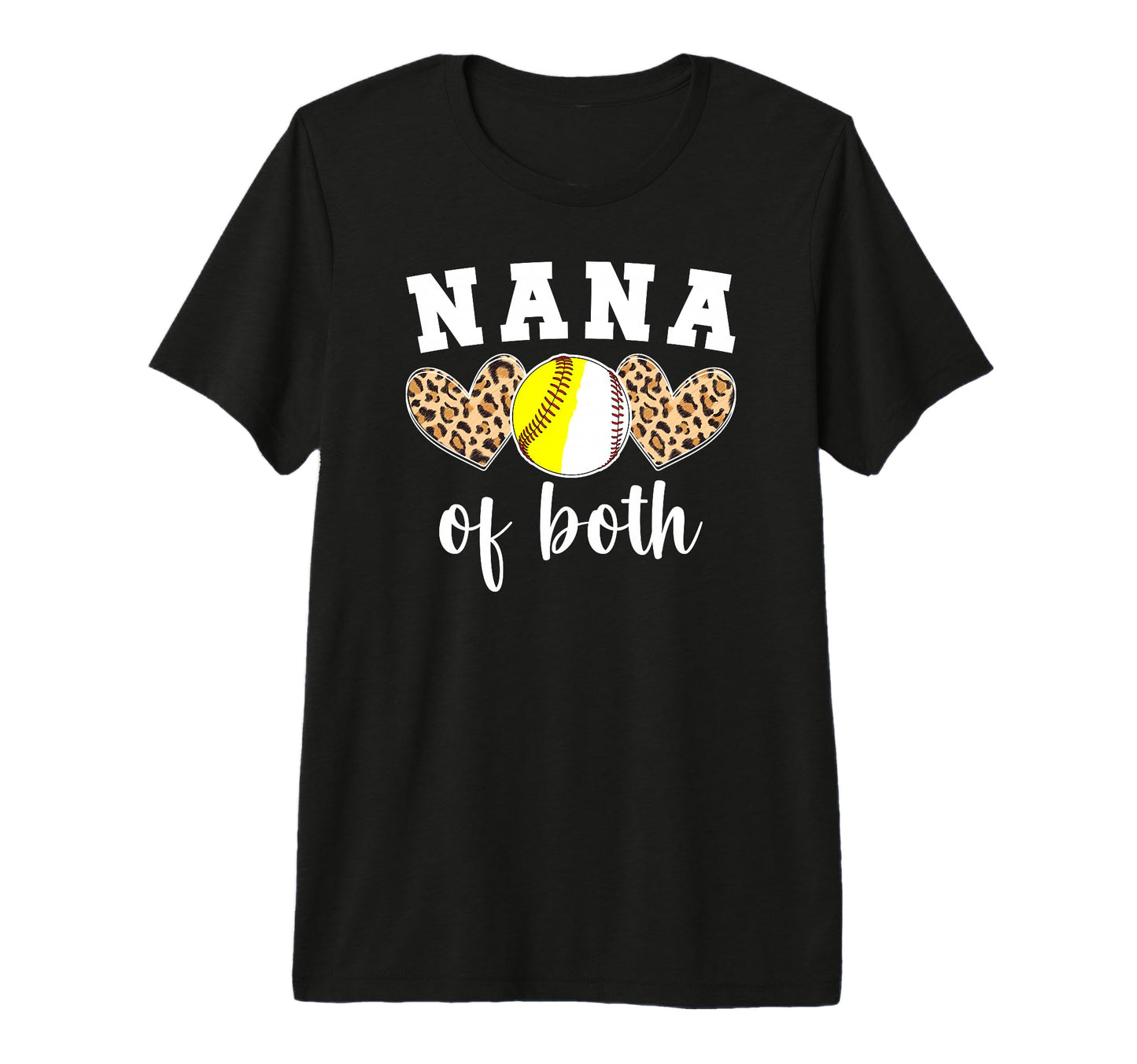 Nana Both Baseball Softball Nana T-Shirt - Casual Everyday Wear for Adults - T-Shirt, Sweatshirt, Hoodie