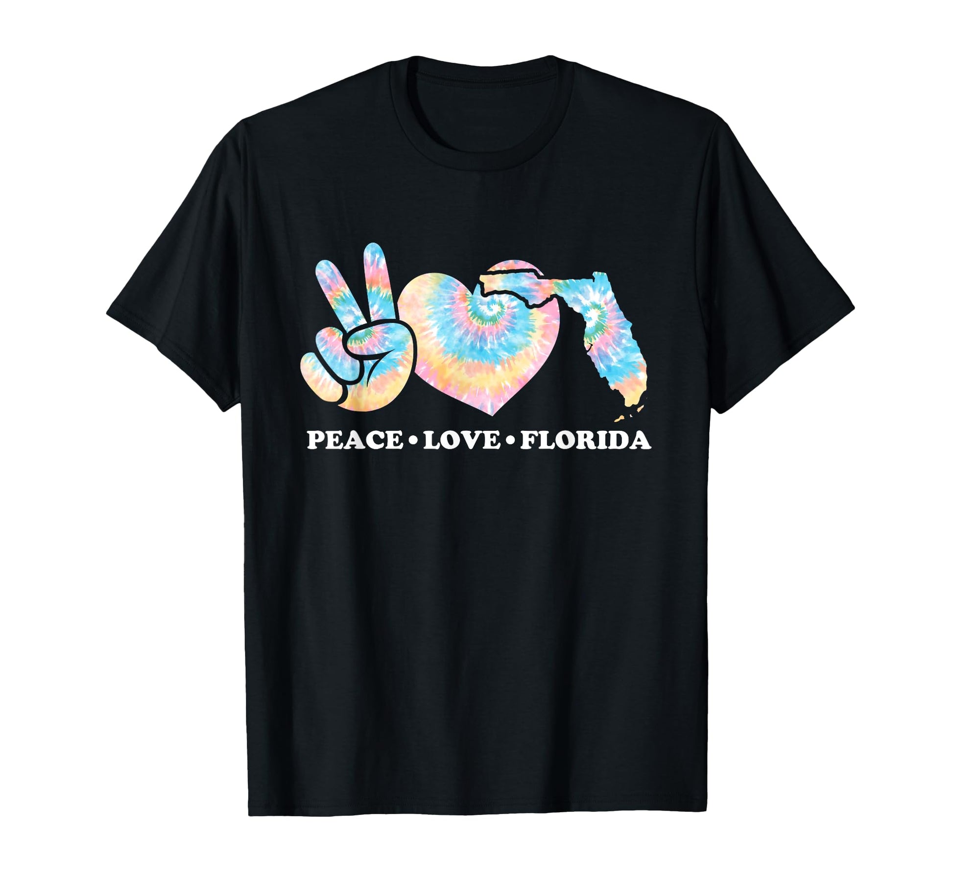 Tie Dye Florida Hippie Co T-Shirt - Casual Everyday Wear Unisex - T-Shirt, Sweatshirt, Hoodie