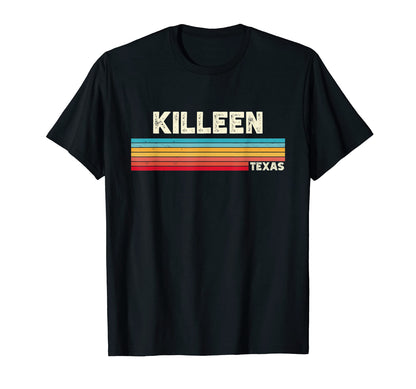 Native Killeen Texas Tx Stripes State T-Shirt - Unique Graphic for Adults - T-Shirt, Sweatshirt, Hoodie