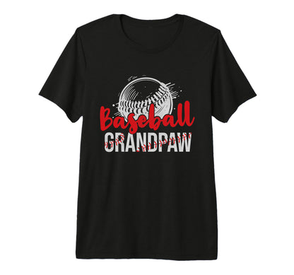 Mens Baseball Grandpaw Fathers Day Dad T-Shirt - Minimalist Print Unisex - T-Shirt, Sweatshirt, Hoodie