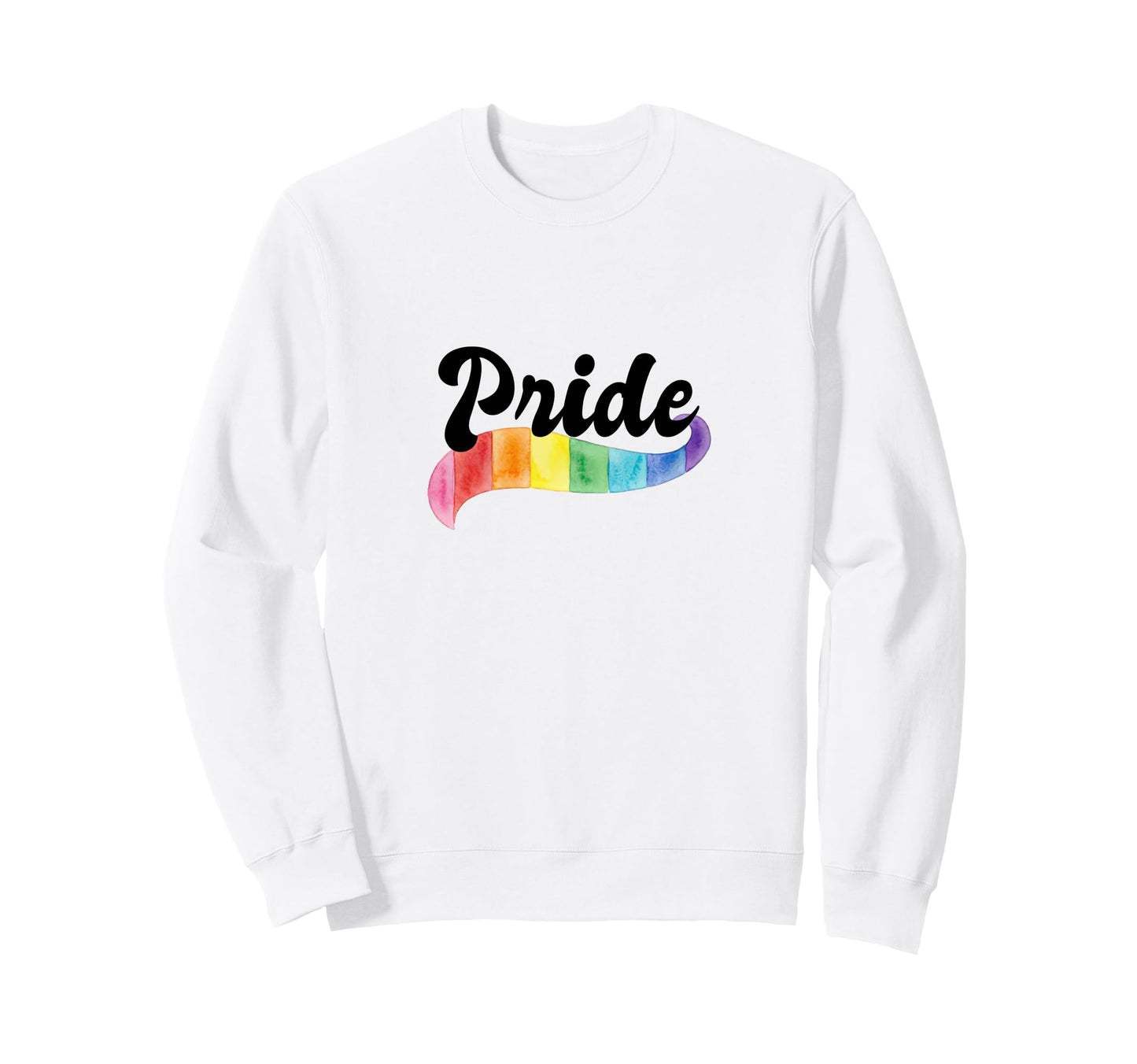 Gay Pride Rainbow Watercolor Lgbtq Sweatshirt - Aesthetic Graphic Unisex - T-Shirt, Sweatshirt, Hoodie