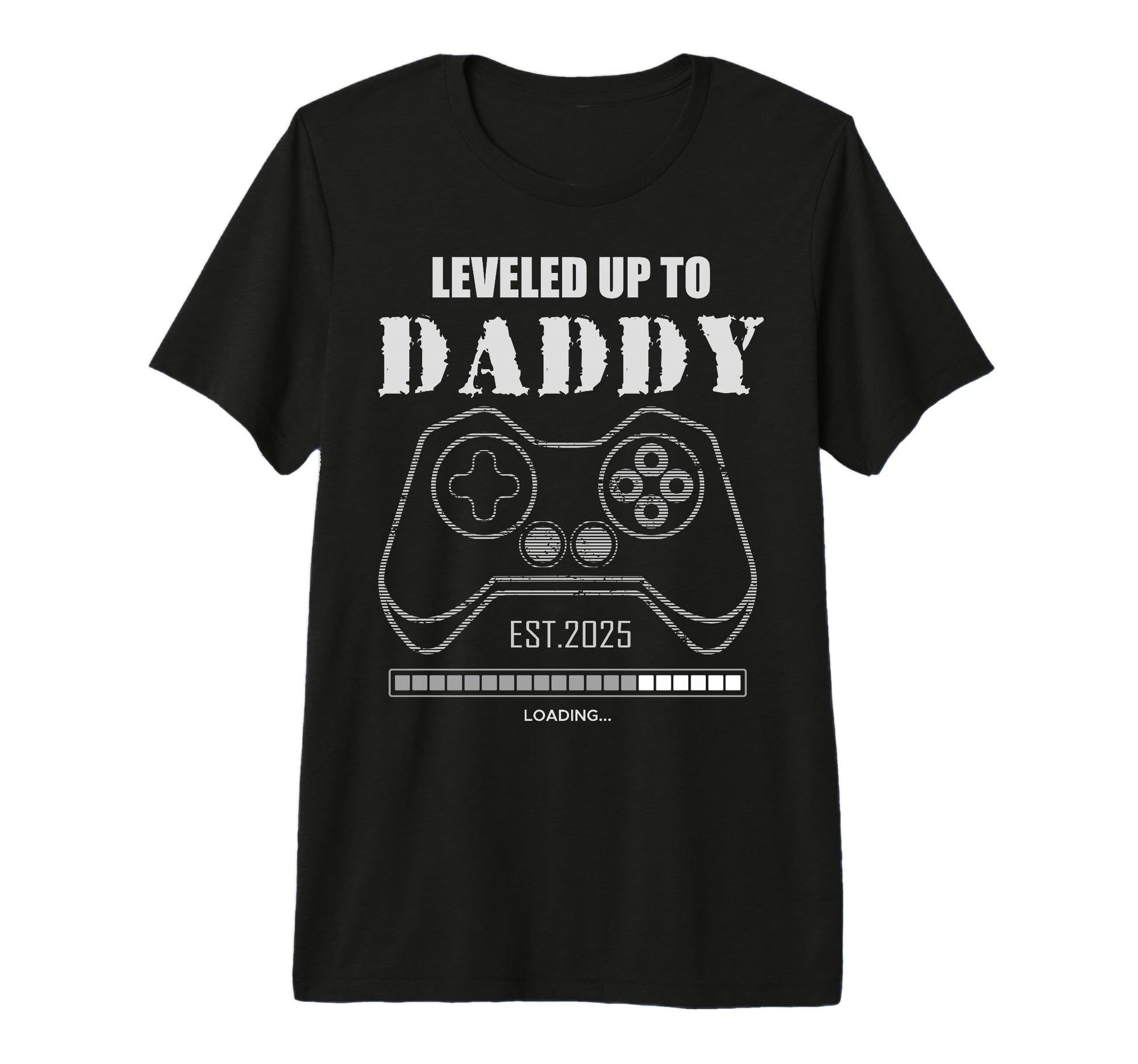 Leveled Up To Daddy Est 2025 Level T-Shirt - Aesthetic Graphic Men Women - T-Shirt, Sweatshirt, Hoodie