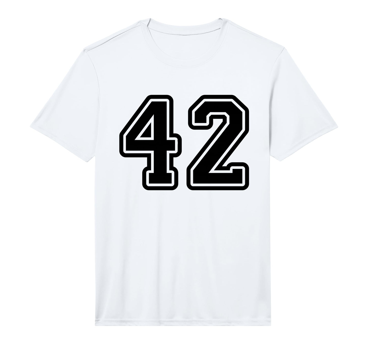Jersey 42 Black Sports Team Jersey T-Shirt - Minimalist Print Unisex - T-Shirt, Sweatshirt, Hoodie