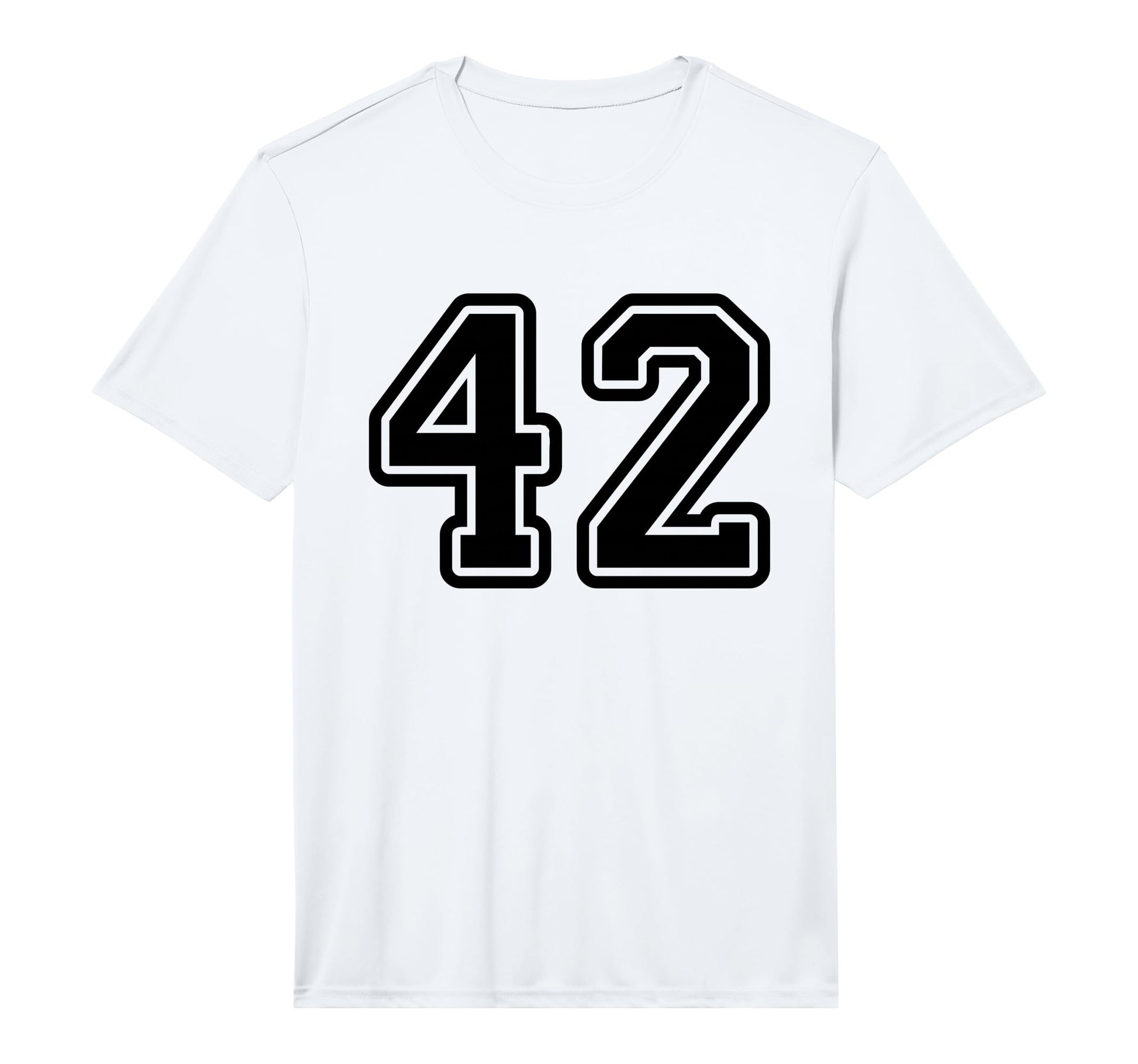 Jersey 42 Black Sports Team Jersey T-Shirt - Minimalist Print Unisex - T-Shirt, Sweatshirt, Hoodie