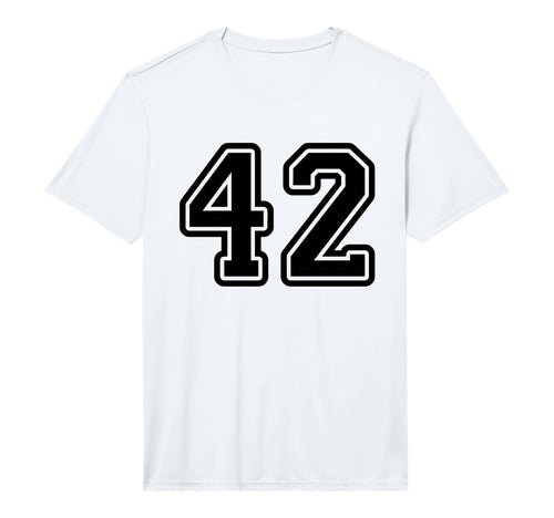 Jersey 42 Black Sports Team Jersey T-Shirt - Minimalist Print Unisex - T-Shirt, Sweatshirt, Hoodie