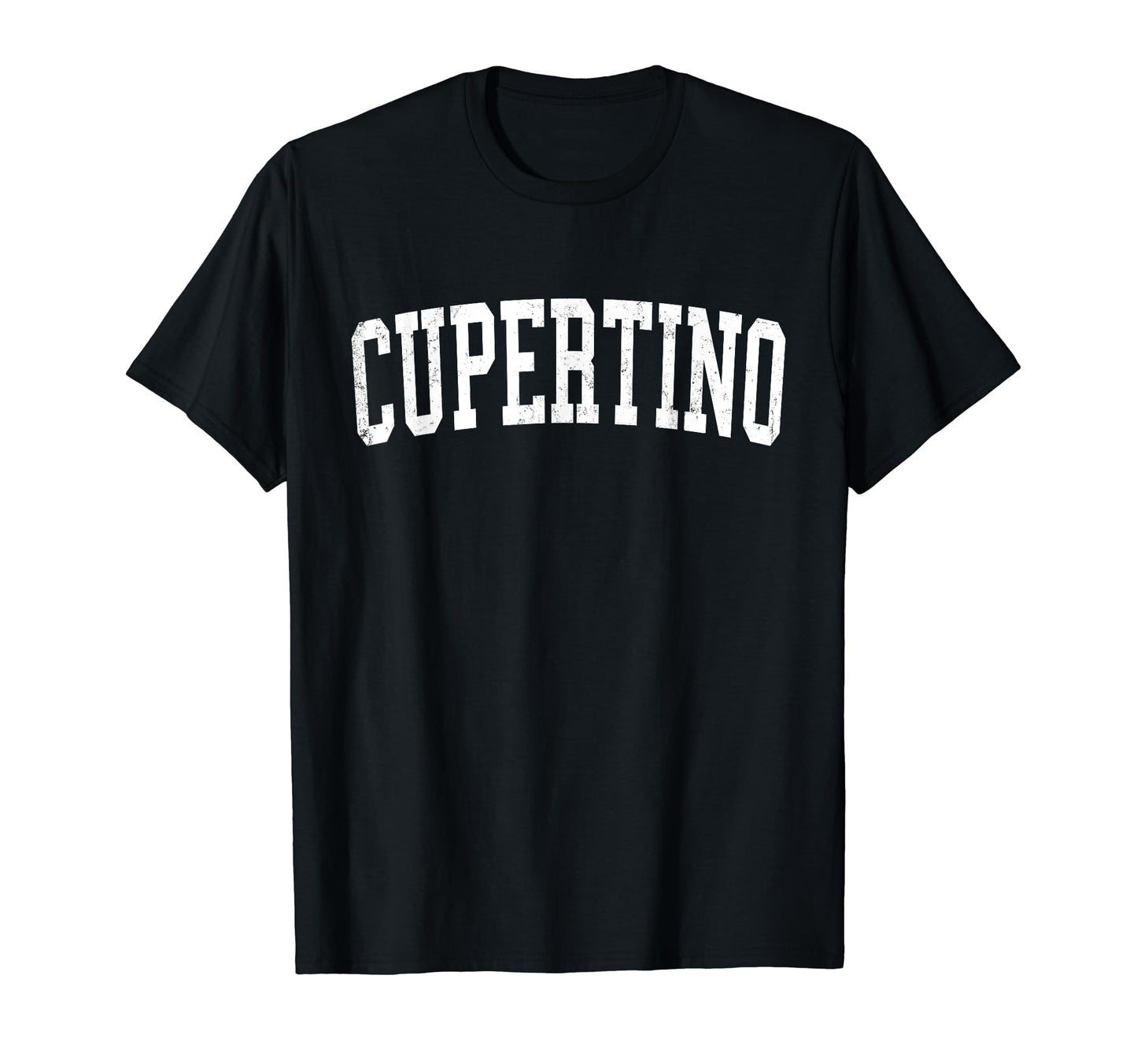 Cupertino Ca Distressed White Varsity T-Shirt - Streetwear Style for Adults - T-Shirt, Sweatshirt, Hoodie