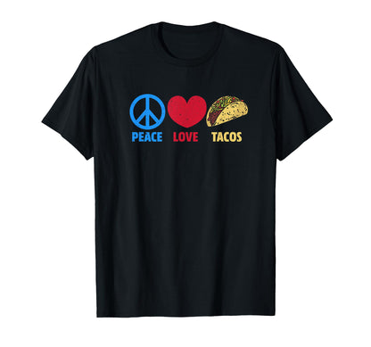 Amor Paz Y Tacos Love Peace And Tacos T-Shirt - Streetwear Style for Adults - T-Shirt, Sweatshirt, Hoodie