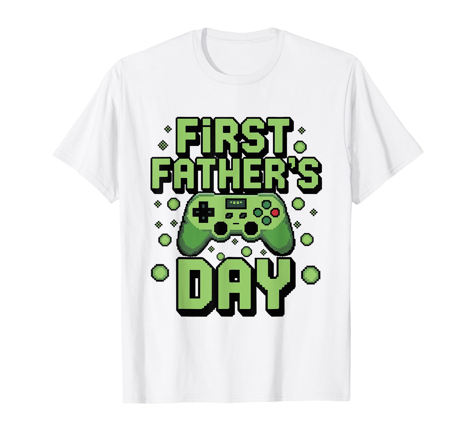 First Fathers Day Funny Gamer Dad T-Shirt - Custom Art Print Unisex - T-Shirt, Sweatshirt, Hoodie
