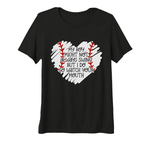 Womens Baseball Outfit Moms My Might T-Shirt - Minimalist Print Men Women - T-Shirt, Sweatshirt, Hoodie