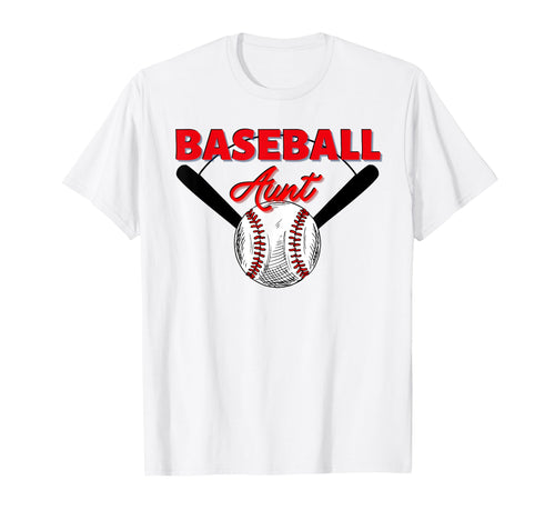 Baseball Aunt Family Matching Aunt T-Shirt - Trendy Graphic for Adults - T-Shirt, Sweatshirt, Hoodie