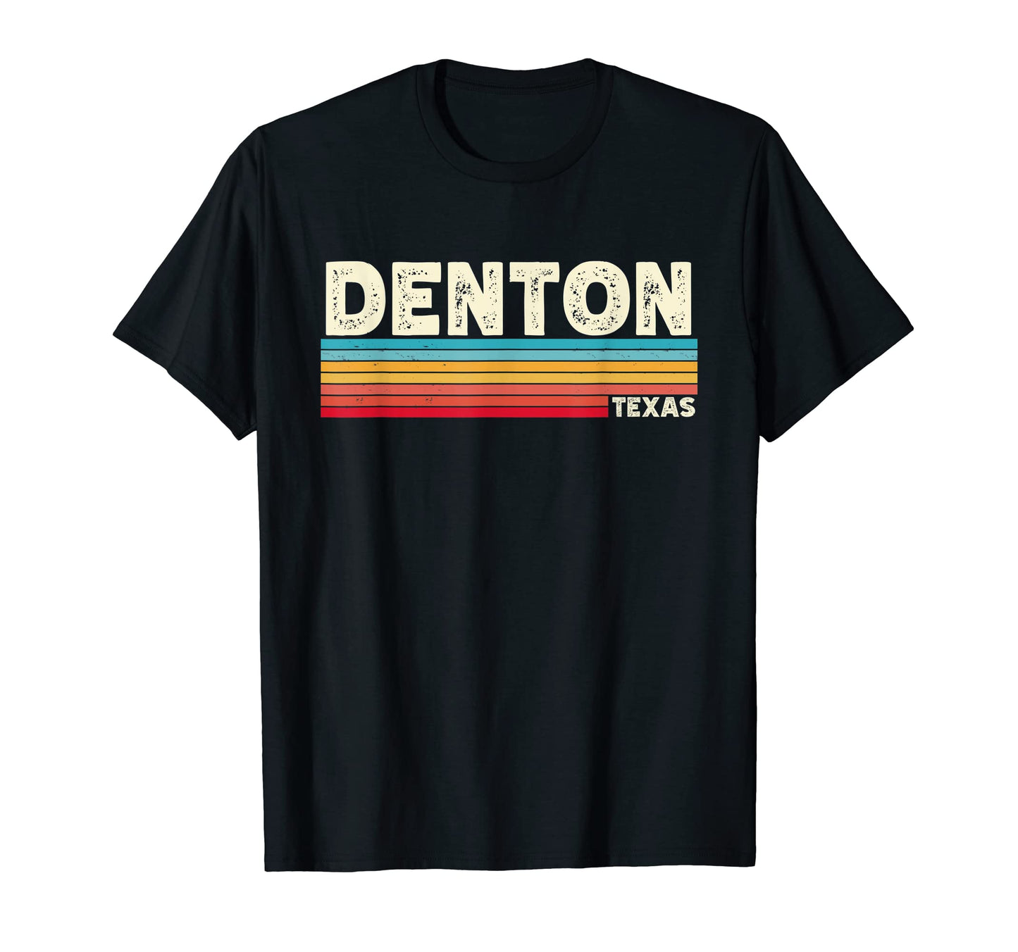 Native Denton Texas Tx Stripes State T-Shirt - Minimalist Print for Adults - T-Shirt, Sweatshirt, Hoodie