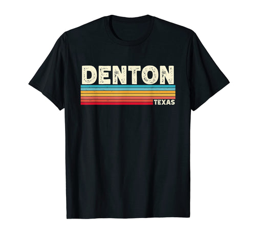 Native Denton Texas Tx Stripes State T-Shirt - Minimalist Print for Adults - T-Shirt, Sweatshirt, Hoodie