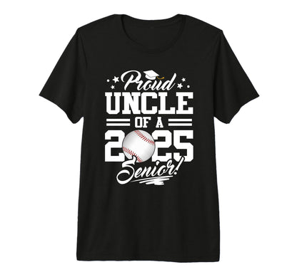 Proud Uncle 2025 Senior Graduate T-Shirt - Fun Novelty Design for Adults - T-Shirt, Sweatshirt, Hoodie