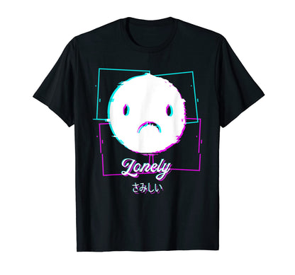 Lonely Aesthetic Vaporwave Japan T-Shirt - Minimalist Print Unisex - T-Shirt, Sweatshirt, Hoodie