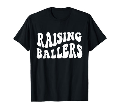 Raising Ballers Proud Mom T-Shirt - Aesthetic Graphic Unisex - T-Shirt, Sweatshirt, Hoodie