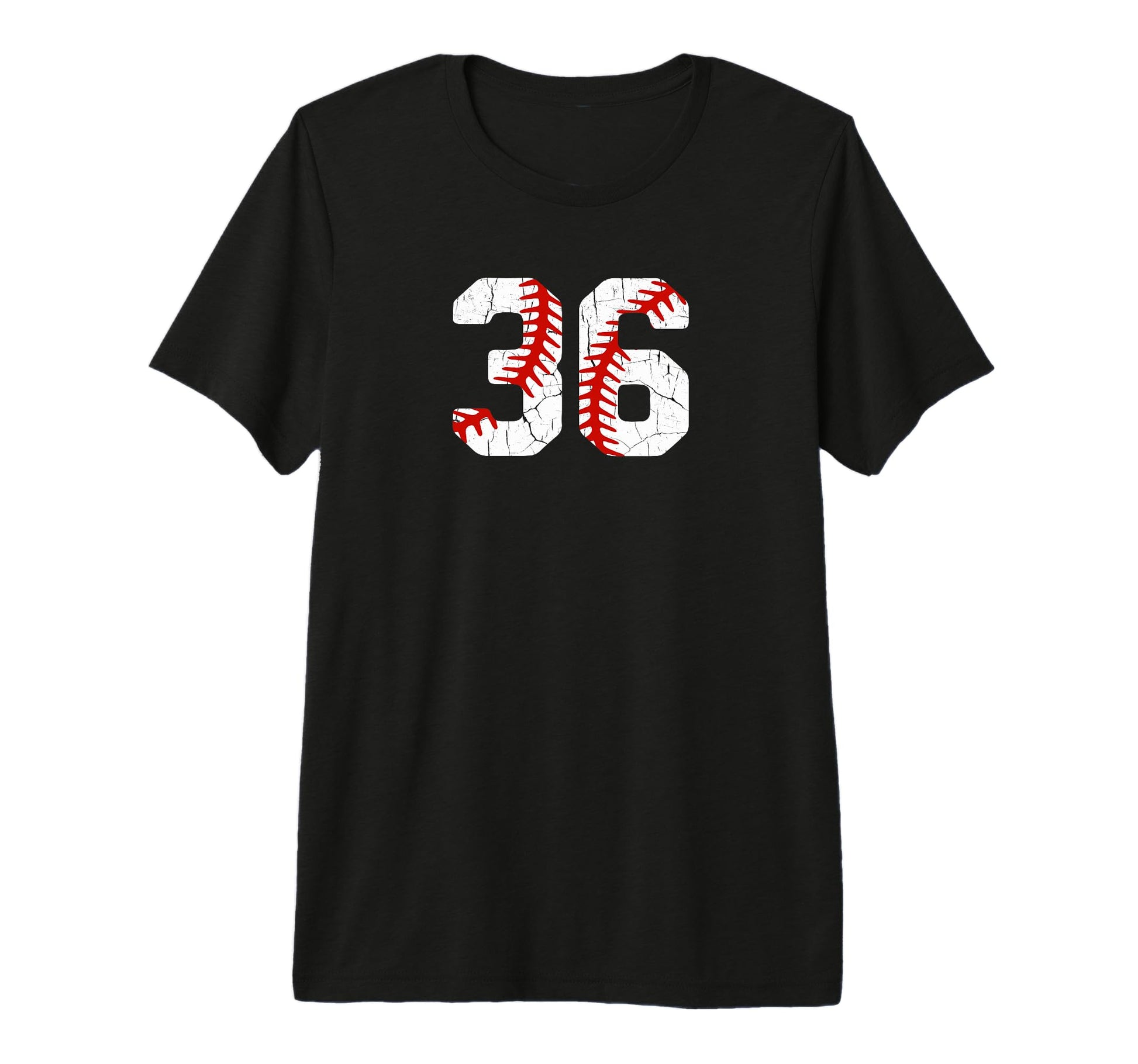 Baseball Player Jersey Number 36 36 T-Shirt - Novelty Apparel for Adults - T-Shirt, Sweatshirt, Hoodie