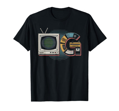 Old School Og Hip Hop Vinyl Cds Tapes T-Shirt - Aesthetic Graphic Unisex - T-Shirt, Sweatshirt, Hoodie