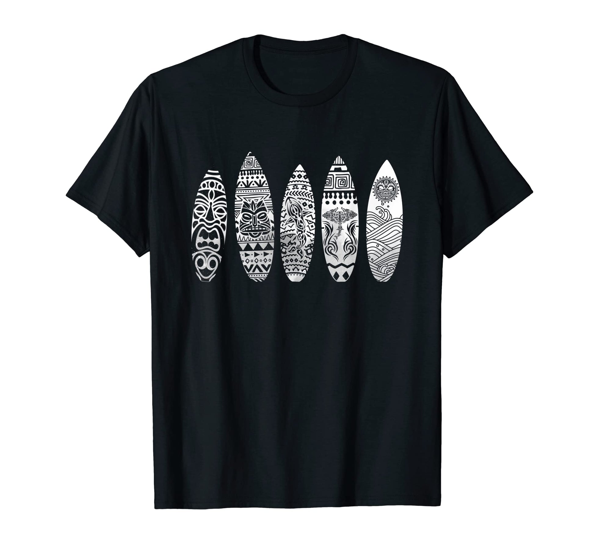 Surfing Surfboard Maori Surfboarder T-Shirt - Minimalist Print for Adults - T-Shirt, Sweatshirt, Hoodie