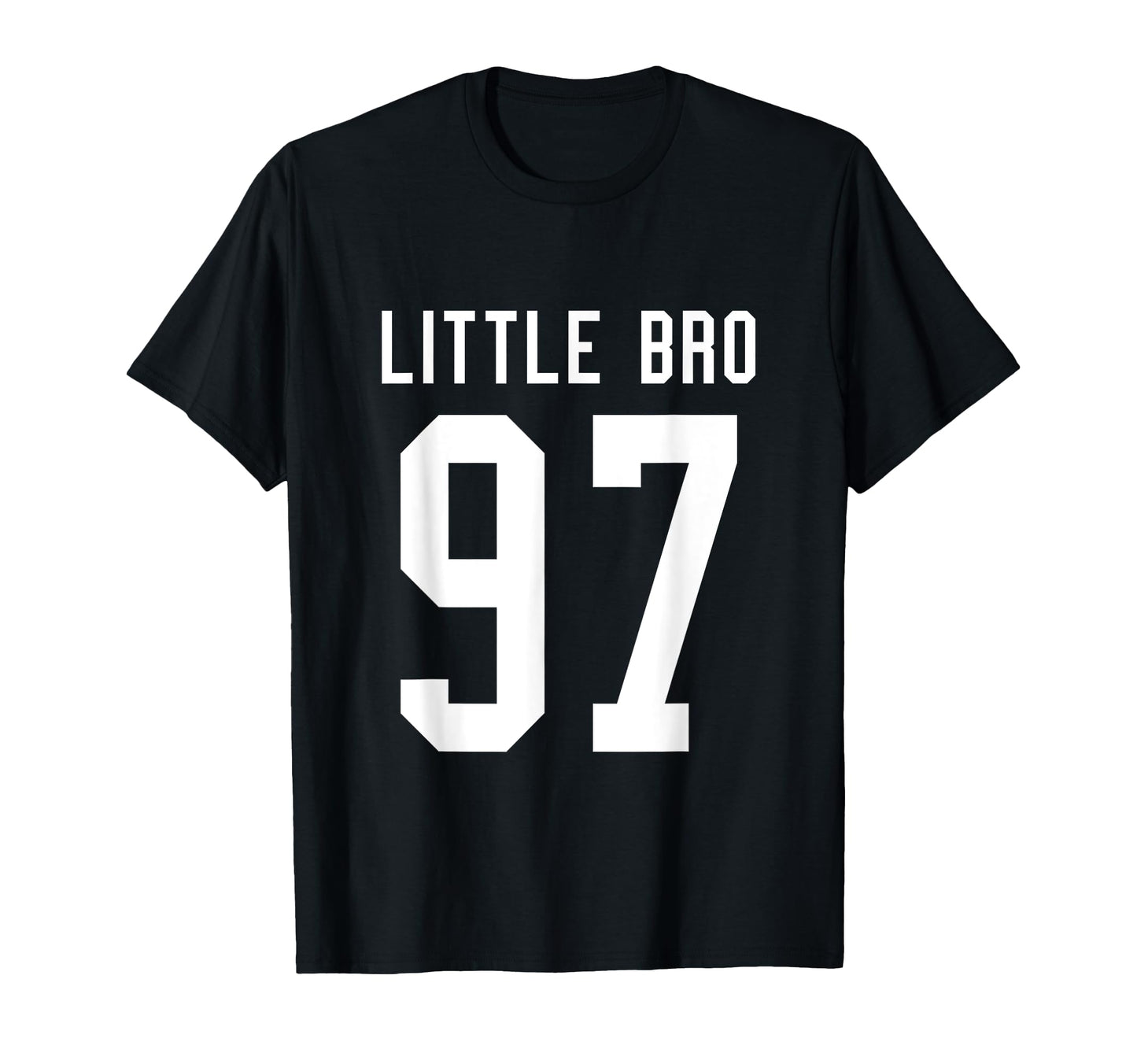 Number 97 Little Bro Biggest Fan T-Shirt - Trendy Graphic Men Women - T-Shirt, Sweatshirt, Hoodie