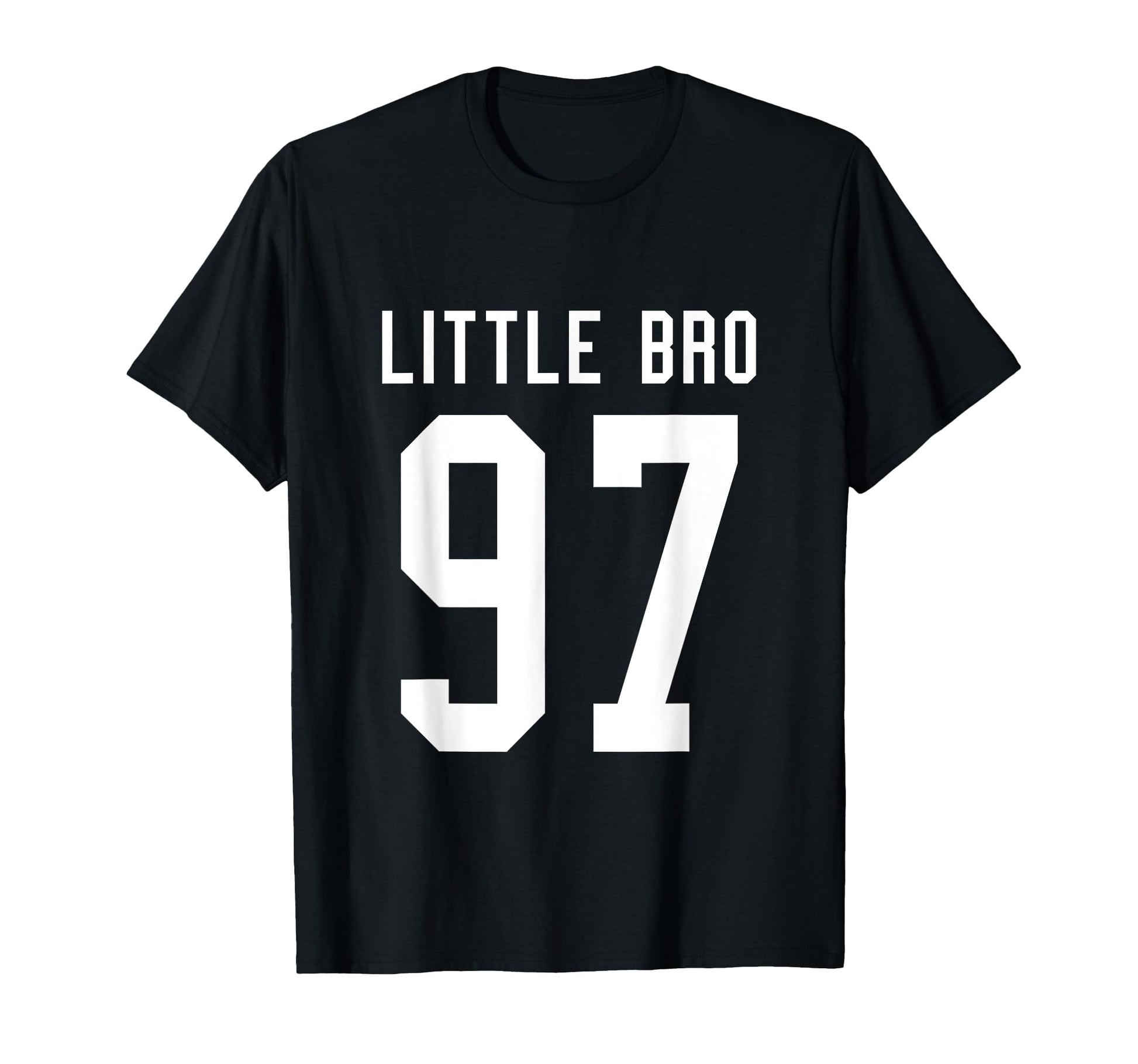 Number 97 Little Bro Biggest Fan T-Shirt - Trendy Graphic Men Women - T-Shirt, Sweatshirt, Hoodie
