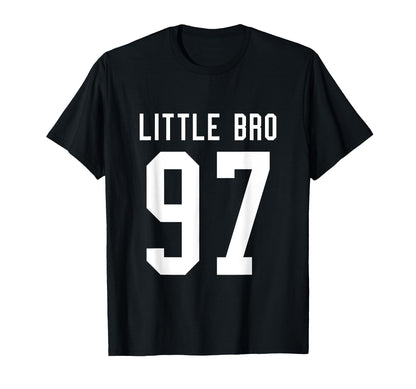 Number 97 Little Bro Biggest Fan T-Shirt - Trendy Graphic Men Women - T-Shirt, Sweatshirt, Hoodie