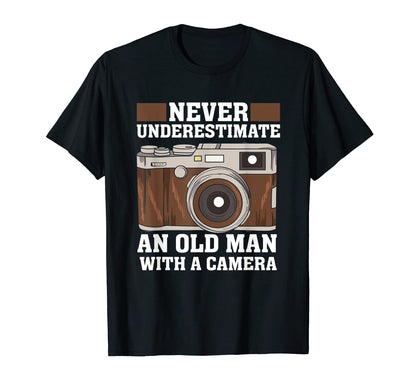 Old Camera Photography T-Shirt - Streetwear Style for Adults - T-Shirt, Sweatshirt, Hoodie