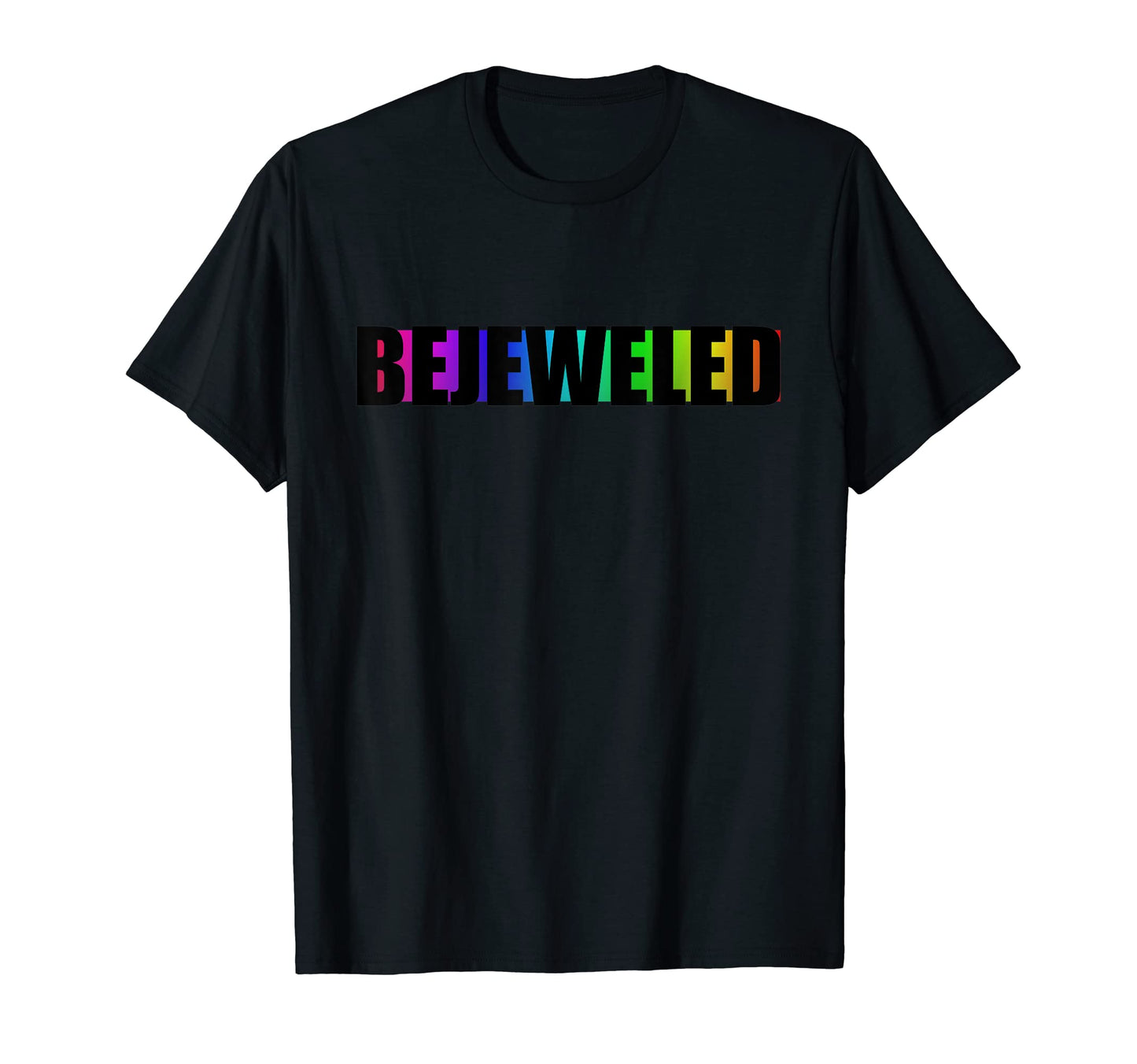 Bejeweled Rainbow Multicolor Gift Music T-Shirt - Graphic Print Men Women - T-Shirt, Sweatshirt, Hoodie