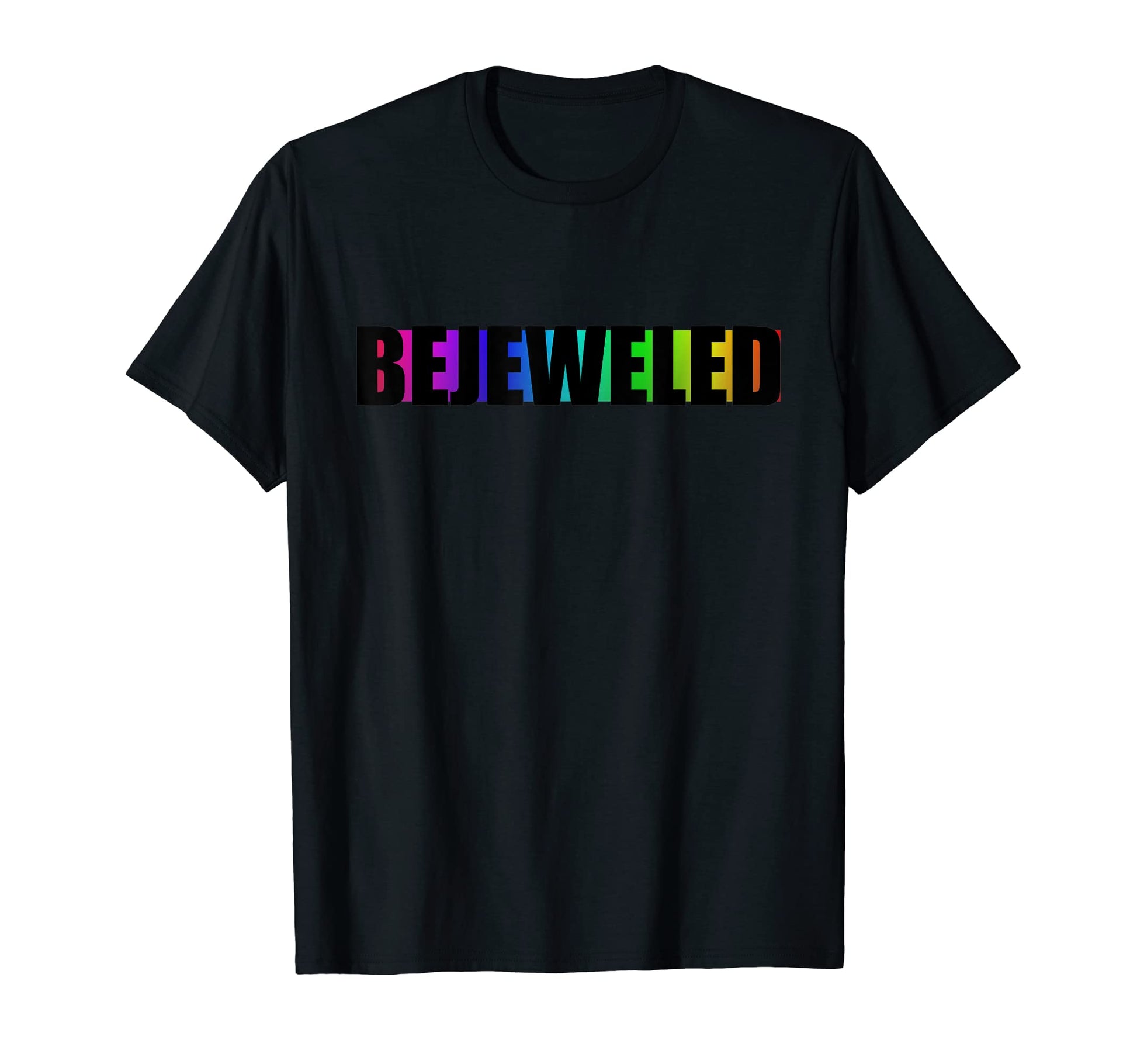 Bejeweled Rainbow Multicolor Gift Music T-Shirt - Graphic Print Men Women - T-Shirt, Sweatshirt, Hoodie