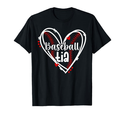 Baseball Tia Heart Tia Baseball T-Shirt - Minimalist Print for Adults - T-Shirt, Sweatshirt, Hoodie