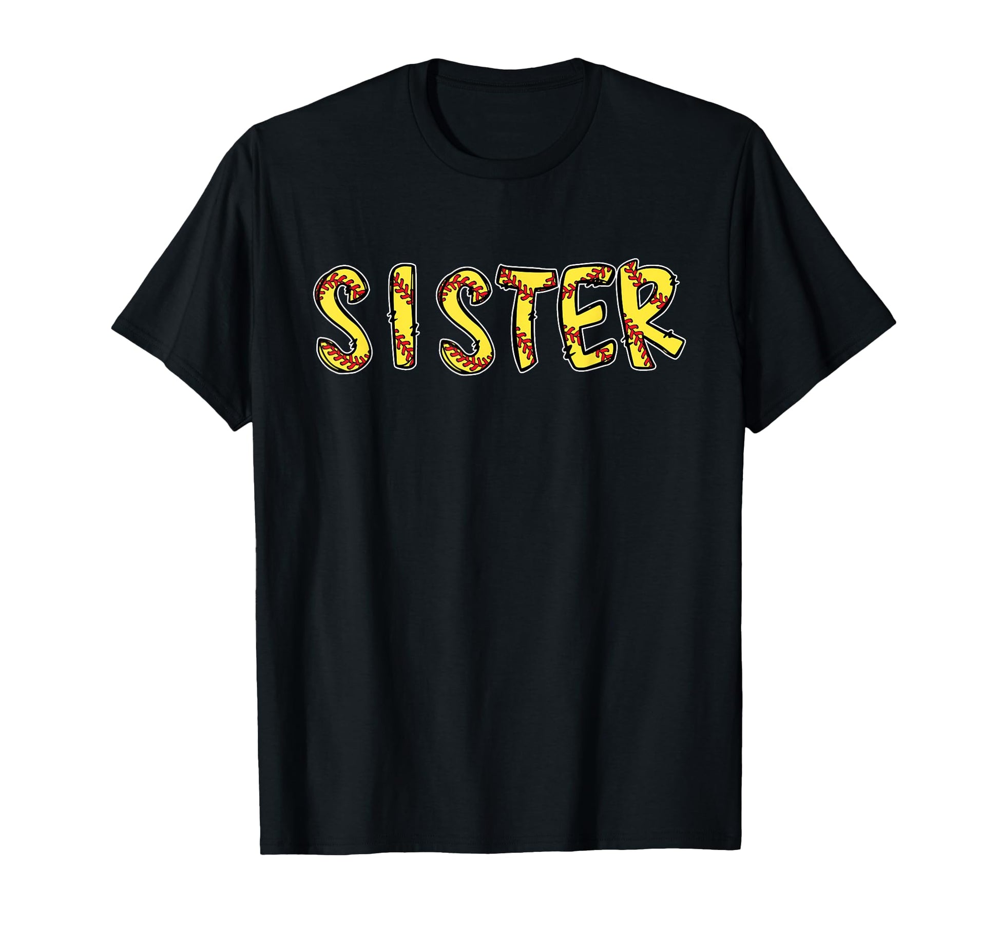 Softball Sister Birthday Party T-Shirt - Custom Art Print for Adults - T-Shirt, Sweatshirt, Hoodie
