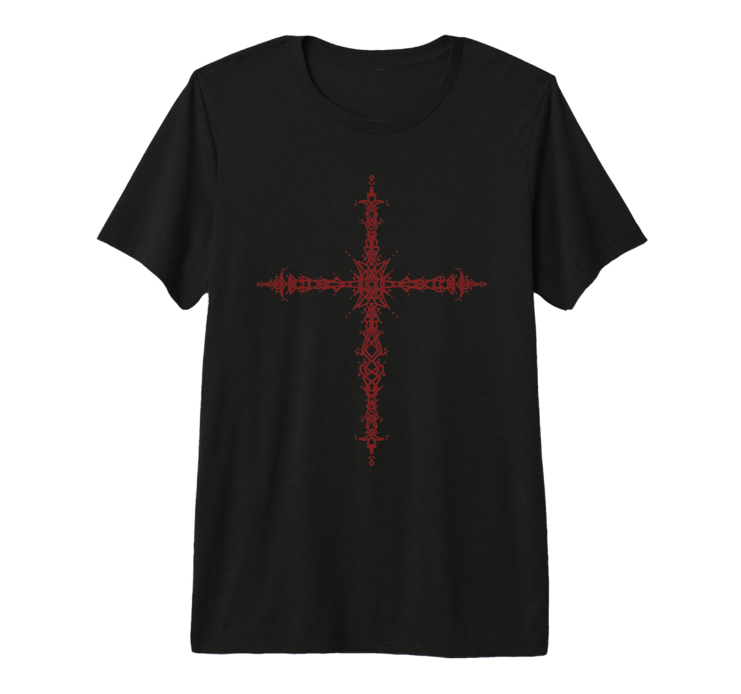 Y2K 90S Goth Cross Grunge Alt Emo Tri T-Shirt - Trendy Graphic for Adults - T-Shirt, Sweatshirt, Hoodie