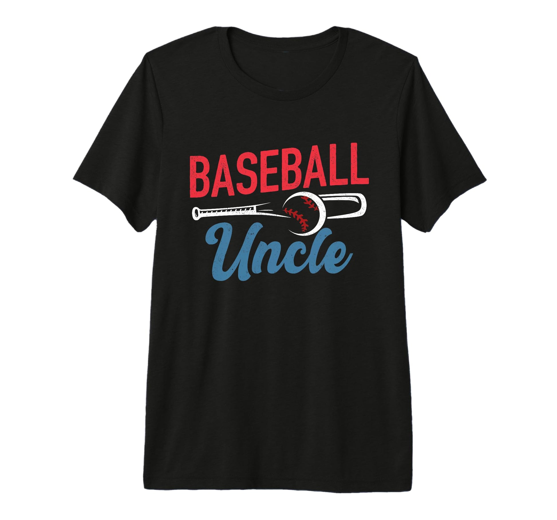 Mens Baseball Uncle Life Happy T-Shirt - Minimalist Print Men Women - T-Shirt, Sweatshirt, Hoodie