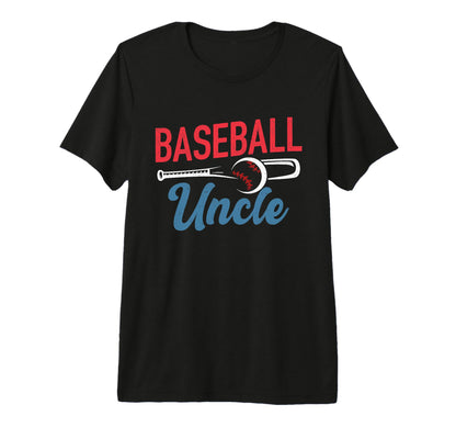 Mens Baseball Uncle Life Happy T-Shirt - Minimalist Print Men Women - T-Shirt, Sweatshirt, Hoodie