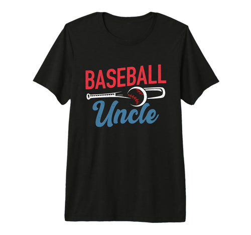 Mens Baseball Uncle Life Happy T-Shirt - Minimalist Print Men Women - T-Shirt, Sweatshirt, Hoodie