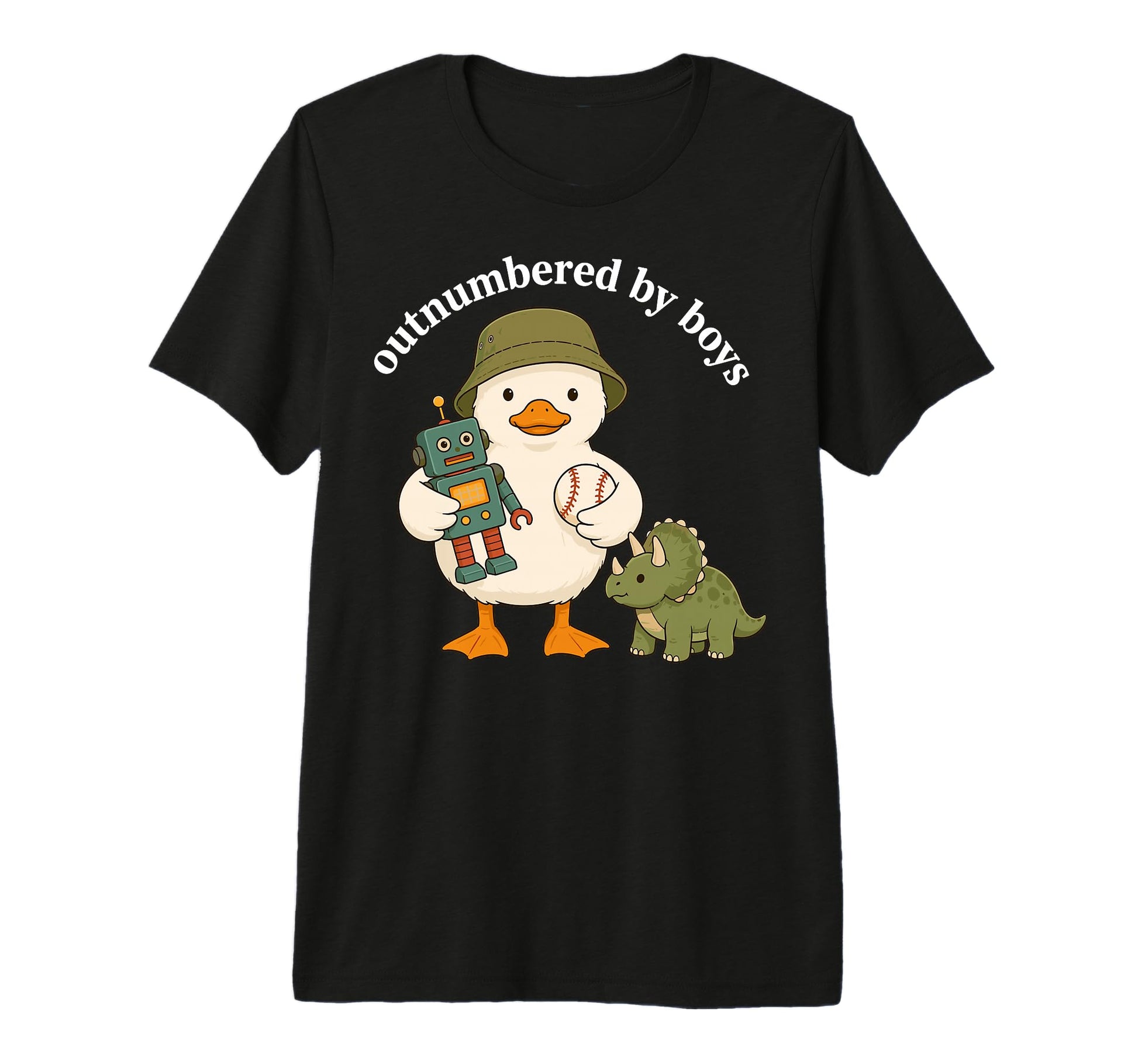 Outnumbered Funny Mom Mama Mom Life T-Shirt - Casual Everyday Wear Unisex - T-Shirt, Sweatshirt, Hoodie