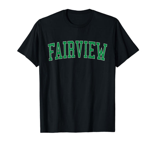 Fairview Or Distressed Green Varsity T-Shirt - Unique Graphic for Adults - T-Shirt, Sweatshirt, Hoodie