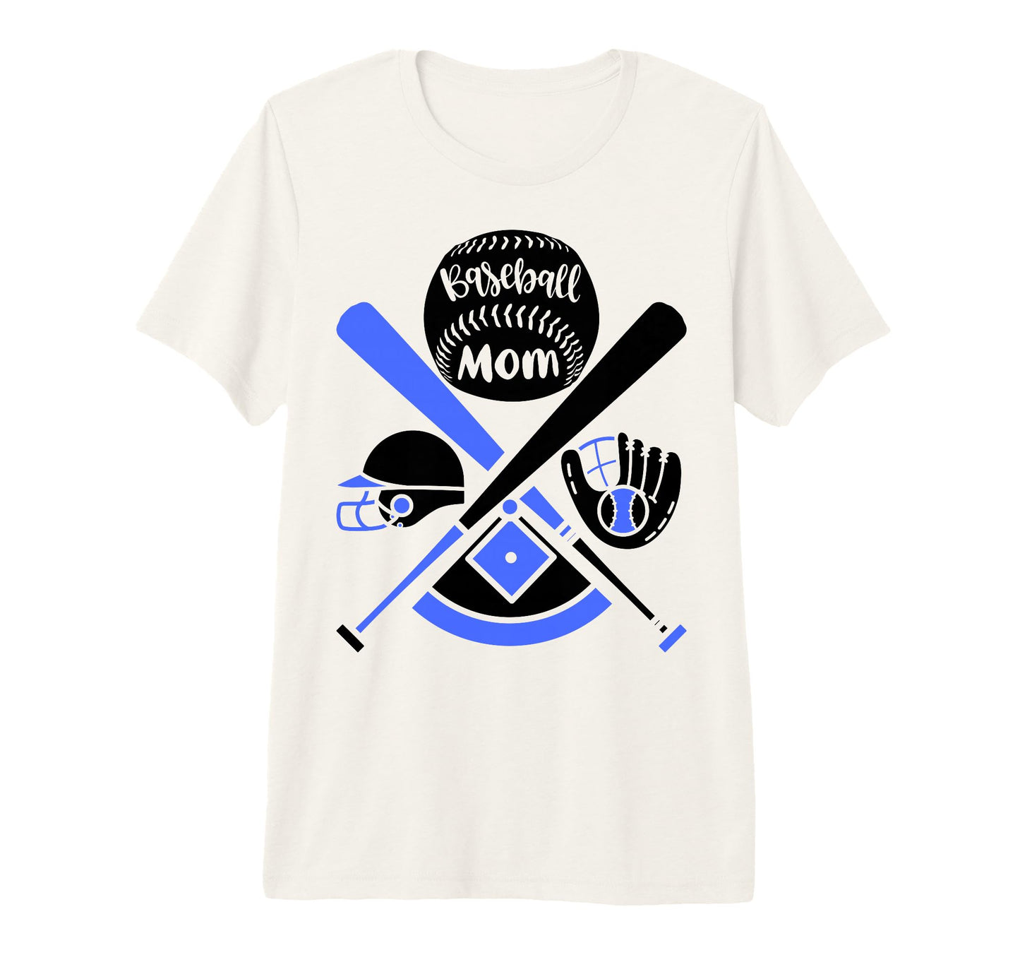 Baseball Mom Sports Mother Mom Sport T-Shirt - Graphic Print Men Women - T-Shirt, Sweatshirt, Hoodie