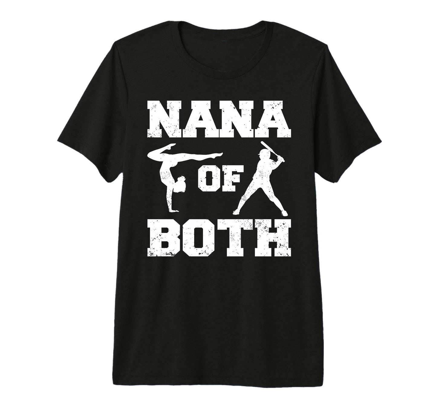 Nana Both Funny Baseball And Gymnastics T-Shirt - Graphic Print for Adults - T-Shirt, Sweatshirt, Hoodie