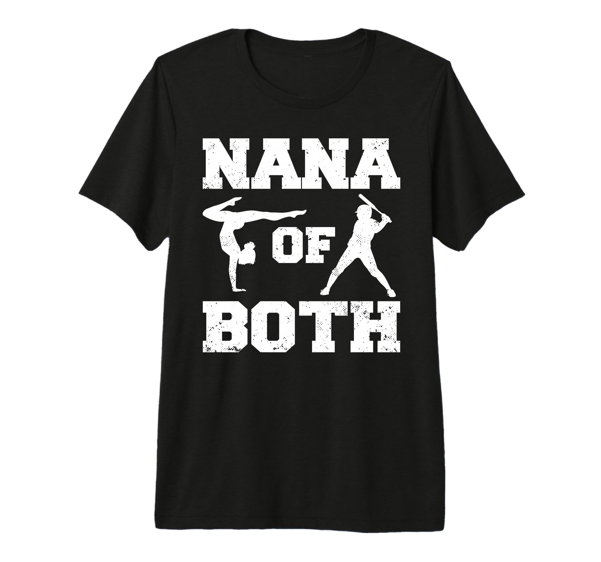 Nana Both Funny Baseball And Gymnastics T-Shirt - Graphic Print for Adults - T-Shirt, Sweatshirt, Hoodie